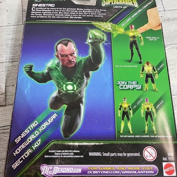 DC Comics Green Lantern Supercharged Sinestro‎ 3.75"-Mattel - Picture 4 of 5